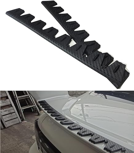 Amazon | シェブロン形状 空力デバイス ABS製 7山3枚 カーボンシボver